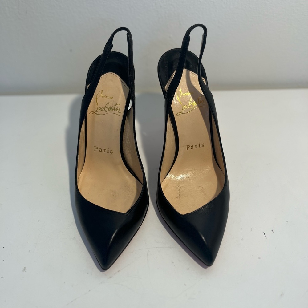 Christian Louboutin Black Slingback Heels